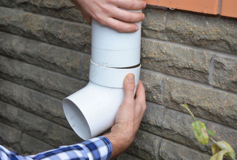 Pvc Downspout in Action